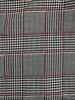 Vintage Medium Weight Glen Plaid Houndstooth Smooth Fabric 6 yards L x 58" W